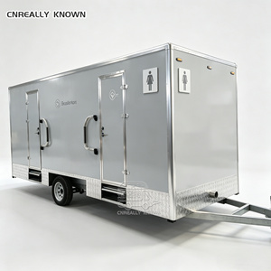 OEM Public Shower Rooms Luxury Restroom Portable Mobile Park Toilet <b>Trailer</b> For Sale - Product Image 5