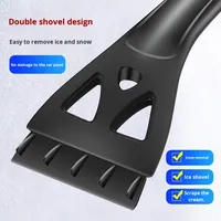 Brosse à neige télescopique et grattoir à glace écologiques ASTREE avec manche de 64 à 80 cm pour le nettoyage du pare-brise de voiture