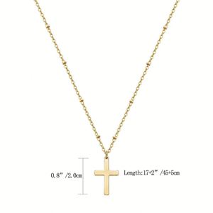 Nouveauté 2025 – Collier ras-du-cou religieux en or et argent pour femme avec pendentif croix – Vente en gros usine à prix abordable - Product Image 3