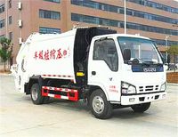 Camion à ordures diesel de compacteur du I-SUZU 4*2 avec la transmission manuelle