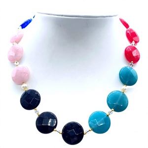 Hermoso Collar de Rosario Islámico con Borla, Cuentas de Piedra Natural de Colores, Joyería Religiosa Unisex para la Oración - Product Image 4