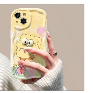 Custodia per Cellulare <span class=keywords><strong>SpongeBob</strong></span> Dipinta in TPU Antiurto Sportiva per S24/S23/A73/A54/M55-5G (Supporta Sconti Personalizzati) - Product Image 2