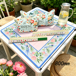 Noel Tatili Amerikan Mahjong Seti 4 Katmanlı Akrilik Mahjong Fayansları Mahjong Rafları Masa Mat Çantası ile Komple Aksesuarlar - Product Image 4
