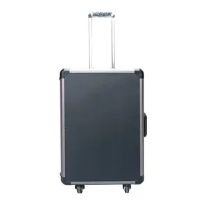 Модный стильный комплект для багажа, алюминиевый чехол для тележки со спиннером и колесами, легкая тележка для чемоданов