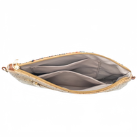 Sac messenger pour femmes liège naturel avec sangle d'impression ethnique cuir végan fermeture à bouton OEM logo personnalisé
