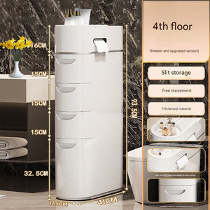 Cross-Border Exclusive <strong>Slim</strong> Gap <strong>Storage</strong> Rack - Drill-Free Bathroom/ Bedroom Floor Cabinet, Space-Saving <strong>Storage</strong> Essential - Product Image 6