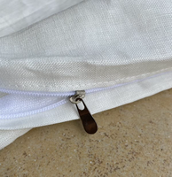 Sarung Bantal Linen, 100% Linen Murni 170GSM, Penutup Ritsleting, Ukuran dan Warna Sesuai Pesanan, Untuk Perlengkapan Tempat Tidur Rumah dan Hotel