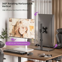 Support d'ordinateur de bureau renforcé en acier laminé à froid, capacité de 15 kg, pour moniteurs de 14 à 43 pouces, vente en gros