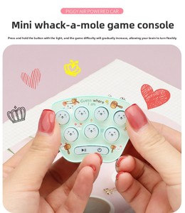 Jeu électronique de frappeur de taupes en métal, portable, de poche, pour l'entraînement de la vitesse de réaction, jouet interactif anti-stress pour enfants de 5 à 7 ans - Product Image 6