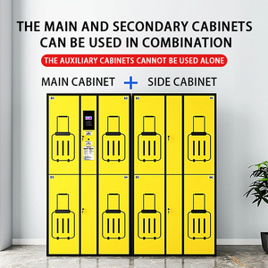 Điện tử cửa hành lý lưu trữ tủ khóa cho công viên siêu thị trung tâm mua sắm sử dụng <span class=keywords><strong>Locker</strong></span> thông minh - Product Image 4