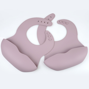 BPA-Free <strong>Custom</strong> Printed Soft Silicone Baby <strong>Bibs</strong> Multi-Color Anti-Bacterial Washable Easy Clean Waterproof Button Closure - Product Image 2
