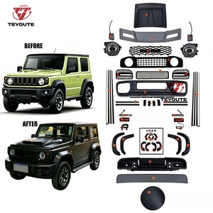 ชุดแต่งรอบคัน TEYOUTE สำหรับ SUZUKI Jimny 2019-2026 รุ่นปรับโฉม ให้เป็นแบบ <span class=keywords><strong>Mercedes</strong></span> <span class=keywords><strong>G63</strong></span> ครบชุด พร้อมกันชน กระจังหน้า และฝากระโปรง - Product Image 1