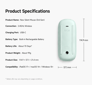 Genuine Pre-owned A1657 Wireless Charging RGB Backlit Programmable Magic <b>Mouse</b> 3 for M-a-c Book Pro/Air used Magic <b>Mouse</b> 3 - Product Image 5