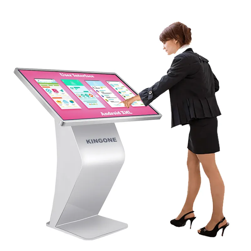 Vente chaude Taille 42 "50" 55 "Lcd Kiosque D'information à Écran Tactile