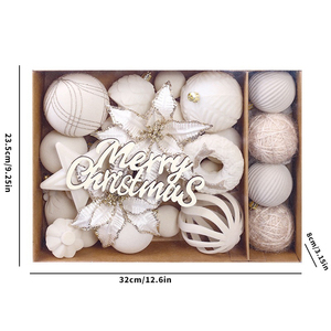 Nouveauté : Boules de Noël en velours faites à la main, peintes à la main, boules de Noël floquées pour l'arbre de Noël - Product Image 5