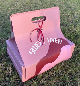 Personalized Candy Rectangle <strong>Flower</strong> Takeaway Food Paper White Dessert Sweet Tea <strong>Boxes</strong> for Sweets - Product Image 2