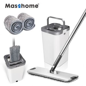 Cleaning Flat <b>Mop</b> Household Cleaning Tools Microfiber Floor Dust <b>Mop</b> With Bucket - Product Image 1