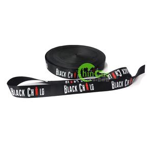 Benutzer definierte Nylon Gros grain gedruckt Blue Dog Paw Neck Ribbon 5-70mm für Werbe-und Geschäfts geschenke - Product Image 4