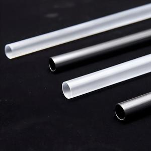 Pajitas desechables de plástico para beber, pajitas elegantes para fiestas de té con leche y té de burbujas, pajitas coloridas transparentes y negras, pajitas de plástico - Product Image 3