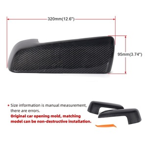 Carcasas de Espejos Retrovisores de Fibra de Carbono para Chevrolet Silverado GMC Sierra 2019-2023 Juego Completo - Product Image 3