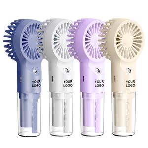 0728 Portable Spray <b>Fan</b> with Mist <b>Usb</b> Rechargeable Handheld Water Cooling <b>Mini</b> <b>Fans</b> - Product Image 2