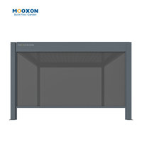 Mooxon Pergola persienne en aluminium de haute qualité parking extérieur moderne Bioclimatica 4X4 Louvre Windows Shades Carport