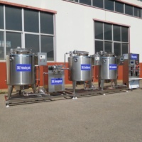 Pasteurisateur entièrement automatique pour lait, yaourt et fromage, capacité 30-500L, chauffage à l'eau, utilisation facile, 220/380V, haute efficacité