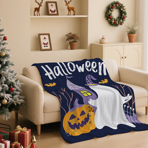 Halloween Flannel Fleece Throw <b>Blanket</b> Rectangular Anti-Pilling Printed Festival Design for Home Autumn Use - Product Image 4
