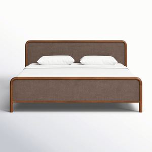 Cama Moderna de Estilo Medieval Simple de Madera Maciza para Dormitorio, Se Puede Personalizar en Grandes Cantidades - Product Image 3