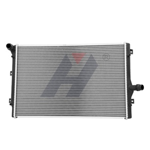 หม้อน้ำอลูมิเนียม <span class=keywords><strong>Heyuan</strong></span> สำหรับ Volkswagen/Audi Lamando 1.8T 2015- OE 5Q0121251EP/5QD121251S 30% ประสิทธิภาพการระบายความร้อนที่สูงขึ้น1ปี - Product Image 1