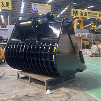 MONDE Durable Excavator Sieve Bucket Excavator Screening Bucket Excavator Mesh Bucket Dengan Pelat Jaring yang Dapat Diganti