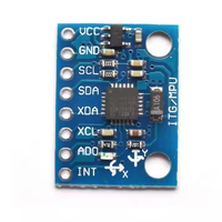 Modul giroskop Akselerometer 3-sumbu mpu650, 6 DOF 6 sumbu modul Sensor Gyroscope Akselerometer 16-bit, konverter Data iklan