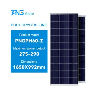 PNG 에너지 패널 275W 280W 285W 290W 하우스 모노 태양 전지 패널 가격 tuv와 인증서