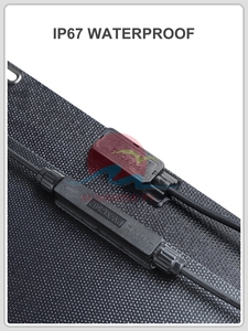Solaire flexible |   Panneau solaire photovoltaïque portable monocristallin en silicone à connexion parallèle pour la maison et l'extérieur - Product Image 6
