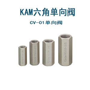 Válvulas de Retención Neumáticas Hexagonales KAM-01/02/03/04 y CV-01-02-03-04, Estructura de Cierre para Medios de Petróleo y Gas - Product Image 2