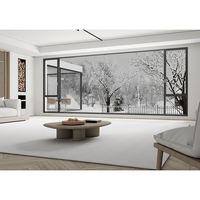 Perfil de Aluminio de Alta Calidad para Ventanas, Perfil de Aleación de Aluminio para Herrajes de Ventanas Corredizas y Abatibles