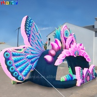 Nouveau design de cabine d'événement gonflable arc de papillon gonflable accessoires décoratifs gonflables pour les festivals de musique et la décoration de scène