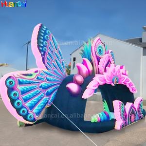 Cabina inflable para eventos de nuevo diseño, arco de <span class=keywords><strong>mariposa</strong></span> inflable, accesorios decorativos inflables para festivales de música y decoración de escenario - Product Image 3