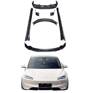 Highland 2024 Kit de carrocería de fibra de carbono Tesla Modelo <span class=keywords><strong>3</strong></span> nueva condición parachoques delantero labio faldas laterales difusor trasero función de protección - Product Image 1