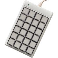 Teclado Cherry MX mecánico USB Mini de 24 teclas Teclado totalmente programable POS Interfaz USB para sistemas POS