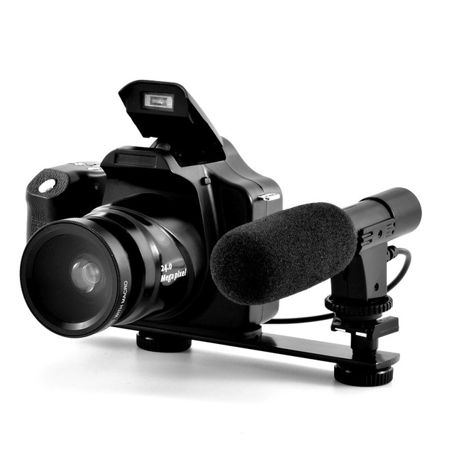 New External Wide-Angle Lens CMOS Electronic Image E-Commerce High-Definition Telephoto Rechargeable DSLR Camera