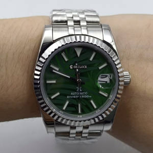 Nuevo Reloj Automático SEILOCE NH35 2026 para Hombre, de Alta Gama, con Cristal de Zafiro, Esfera Verde, Deportivo, Resistente al Agua, Ancho de Correa de 20 mm - Product Image 3