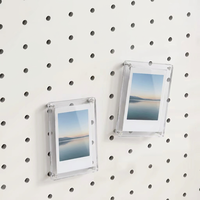 Vente directe d'usine acrylique cadre Photo magnétique support de décoration pour Instax Mini 12/11/9/7 +/EVO/Liplay