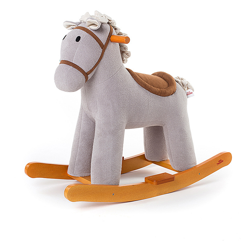 Grey rocking horse