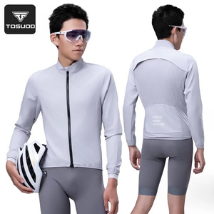 TOSUOD <span class=keywords><strong>veste</strong></span> de cyclisme légère grande taille pour hommes femmes printemps été respirant coupe-vent imperméable vélo de route coupe-vent - Product Image 6