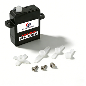 FH-1083 Servo numérique ultra-micro sans noyau 1,7g, couple 0,75kg, 0,05sec, engrenage en fibre de nylon pour <span class=keywords><strong>avion</strong></span> RC, drone, hélicoptère, robot - Product Image 1