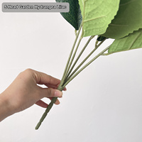 Fleurs d'hortensia artificielles HGA à longue tige unique pour l'affichage en hôtels et centres commerciaux, fausses fleurs en soie, vente en gros, décoration de toile de fond pour fêtes, direct usine