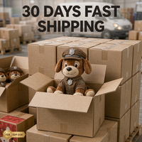 Jouets en peluche personnalisés pour chiens de police OEM ODM, poupées en peluche en forme de voiture de police et de panneau de signalisation, vente en gros, cadeau pour enfants