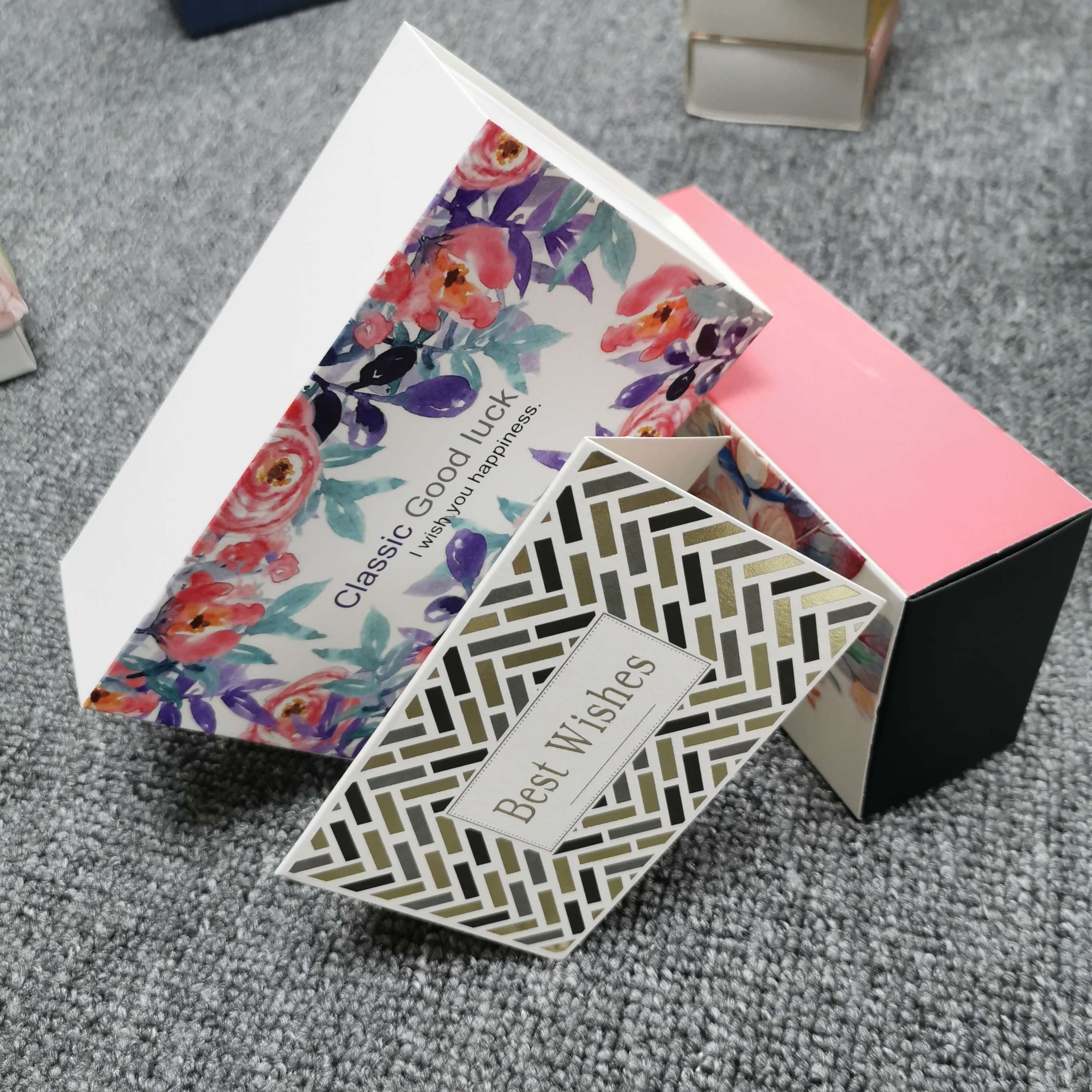 Поздравительные открытки OEM, оптовая продажа, бумажные открытки с благодарностью на заказ/открытки на день рождения