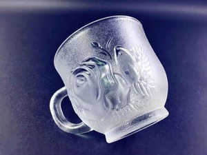 Vendita calda di Alta Qualità di Vetro Smerigliato Tazza di Decorazione di Rosa In Rilievo di Vetro Della Tazza della Tazza per Bere il Caffè/Tè - Product Image 5